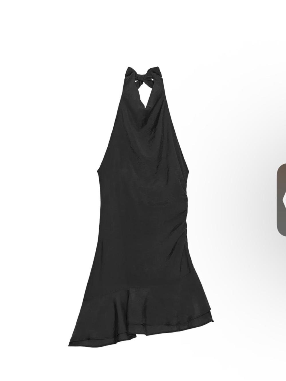 Zara black halter dress